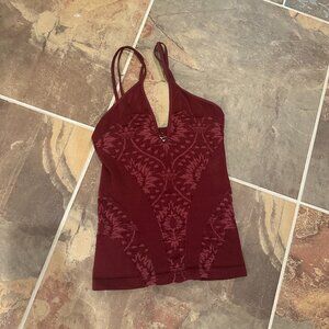 intimately Free People Dark Red Textured Camisole